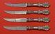 Francis I By Reed & Barton Sterling Silver Steak Knife Set 4pc Hh Custom 8 1/2