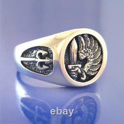French Foreign Legion-Soldier Of Fortune-Mercenary Ring Solid Sterling Silver