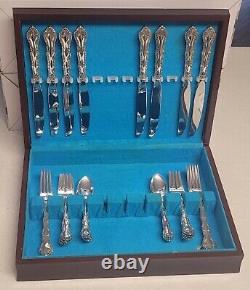 French Scroll by Alvin Sterling Silver Flatware Service For 8 32 Pieces