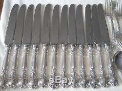 GORGEOUS BIRKS STERLING CHANTILLY 119PC FLATWARE SILVERWARE SET For 12 3474grams