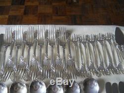 GORGEOUS BIRKS STERLING CHANTILLY 119PC FLATWARE SILVERWARE SET For 12 3474grams