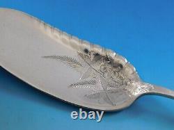Gem Leaf by Whiting Sterling Silver Jelly Knife Brite-Cut 9 Vintage Server
