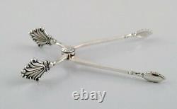 Georg Jensen Acanthus sugar tong in sterling silver