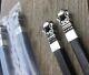 Georg Jensen Acorn Pattern Ebony And Sterling Silver Chopstick Sets With Rests