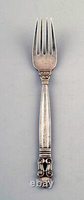 Georg Jensen Acorn child fork in sterling silver. Designer Johan Rohde