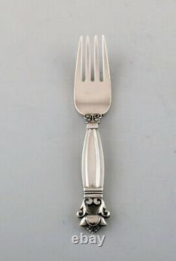 Georg Jensen Acorn children's fork in Sterling silver