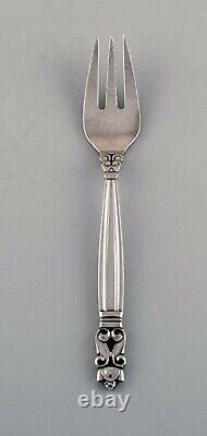 Georg Jensen Acorn fish fork in sterling silver
