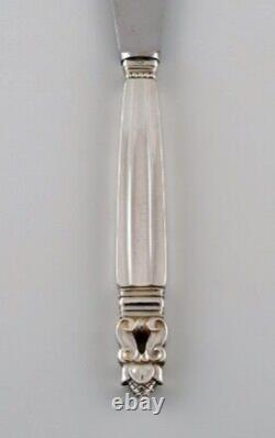 Georg Jensen Acorn lunch knife in sterling silver and stainless steel