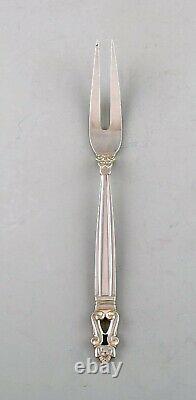 Georg Jensen Acorn meat fork in sterling silver. Dated 1933-44