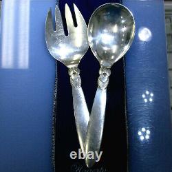 Georg Jensen Cactus Sterling Silver 104pc Silverware Flatware with Serving Pieces