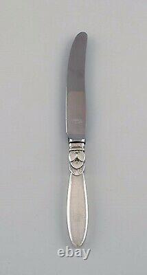 Georg Jensen Cactus lunch knife in sterling silver and stainless steel