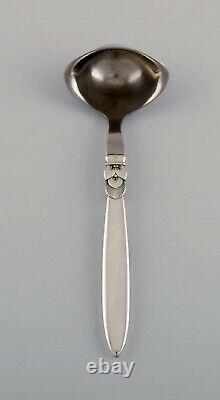 Georg Jensen Cactus sauce spoon in sterling silver and stainless steel
