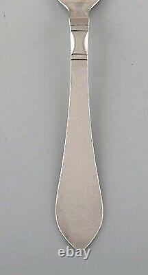 Georg Jensen Continental lunch fork in hammered sterling silver. Three pieces