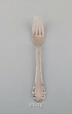 Georg Jensen Lily of the Valley lunch fork in sterling silver. Dated 1930