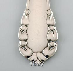 Georg Jensen Lily of the Valley serving spoon in sterling silver