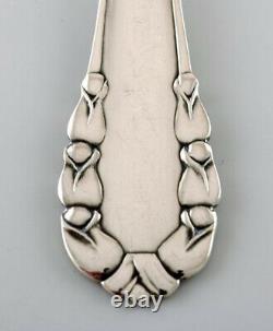 Georg Jensen Lily of the Valley serving spoon in sterling silver / all silver