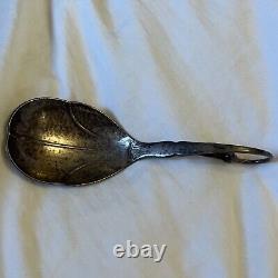 Georg Jensen Ornamental 21 Solid Sterling Silver Compote/Serving Spoon 6 1/4