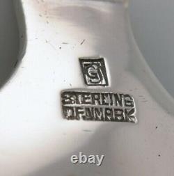 Georg Jensen Pyramid dinner spoon in sterling silver. Dated 1933-44