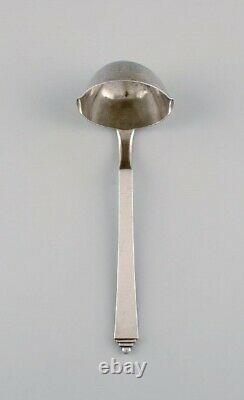 Georg Jensen Pyramid sauce spoon in sterling silver