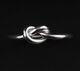 Georg Jensen Sterling Ring # A44b. Love Knot. Silver. Archive. Modern. New
