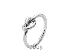 Georg Jensen Sterling Ring # A44B. Love Knot. Silver. Archive. Modern. New