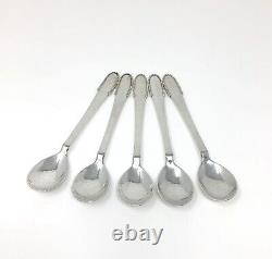Georg Jensen sterling silver spoons (5)