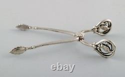Georg Jensen sugar tang in sterling silver,'Blossom'. Produced 1925 1932