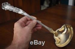 Gorgeous Circa 1900 Gorham Sterling Silver Buttercup Ladle Lightly Gilded Bowl