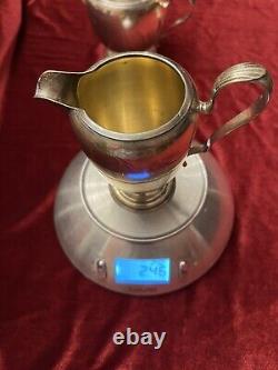 Gorgeous Sterling Silver Serving Items Milk Jug