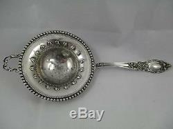 Gorgeous Vintage Manchester Lady Clare Sterling Silver Tea Strainer Spoon, PK11