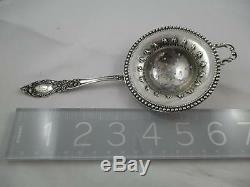Gorgeous Vintage Manchester Lady Clare Sterling Silver Tea Strainer Spoon, PK11