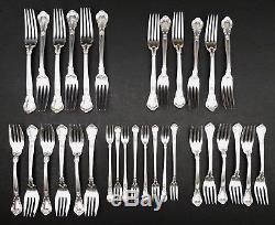 Gorham Chantilly Sterling Silver 102 Pc. Set 6 Place Settings & Servers In Chest