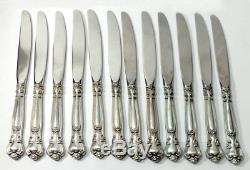 Gorham Chantilly Sterling Silver 74 Piece Set Service For 12