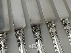 Gorham Chantilly Sterling Silver Blunt Luncheon Knives Set of 12 No Monogram