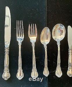 Gorham Chantilly Sterling Silver Set For 4 With 6 Pieces Per Setting