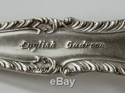 Gorham English Gadroon 140 Piece Sterling Silver Flatware Set 6347 Grams