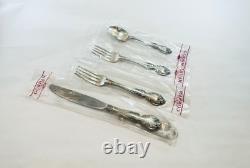 Gorham Melrose Sterling Silver 4 Piece Place Setting Luncheon Size New