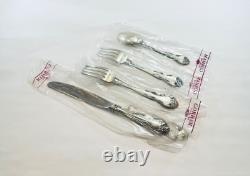 Gorham Melrose Sterling Silver 4 Piece Place Setting Luncheon Size New