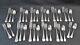 Gorham Silver Sterling Antique Engraved Number 8 Forks & Spoons 34 Pieces Mono