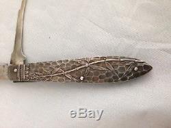 Gorham Sterling Silver Fruit or Pocket Knife in the Japanese Pattern, circa 1875