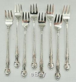 Gorham Sterling Silver Set of 8 English Gadroon Cocktail/Seafood Forks