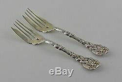 Gorham Versailles Sterling Silver Pastry Forks 6- Set of 2 No Monograms