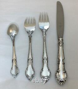 Gorham sterling ENGLISH GADROON 4-PIECE PLACE SETTING PLACE SIZE
