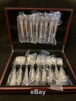 Grand Baroque Sterling Silver Set For 8 Professionally Polished