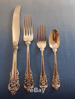 Grande Baroque by Wallace Sterling Silver Dinner Size Place Setting(s) 4pc