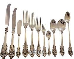 Grande Baroque by Wallace Sterling Silver Flatware Service 12 Set 145 pcs Dinner