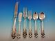 Grande Baroque By Wallace Sterling Silver Flatware Set 12 Dinner Size 78 Pieces