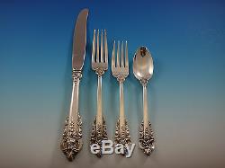 Grande Baroque by Wallace Sterling Silver Flatware Set 12 Dinner Size 78 pieces