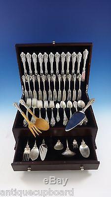 Grande Baroque by Wallace Sterling Silver Flatware Set For 12 Service 96 Pieces