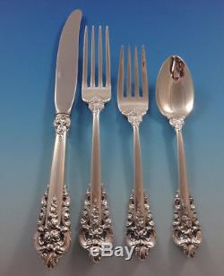 Grande Baroque by Wallace Sterling Silver Flatware Set For 8 Service 32 Pieces